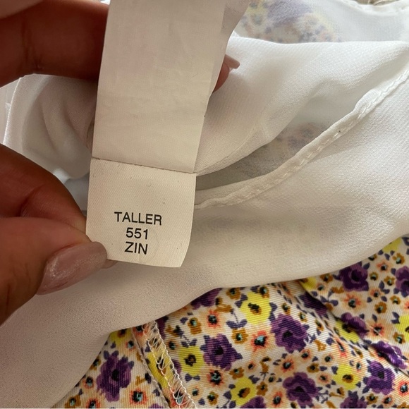 ZARA AW21 RUSHED DRAPED SATIN EFFECT FLORAL DRESS Size SMALL - Picture 5 of 12